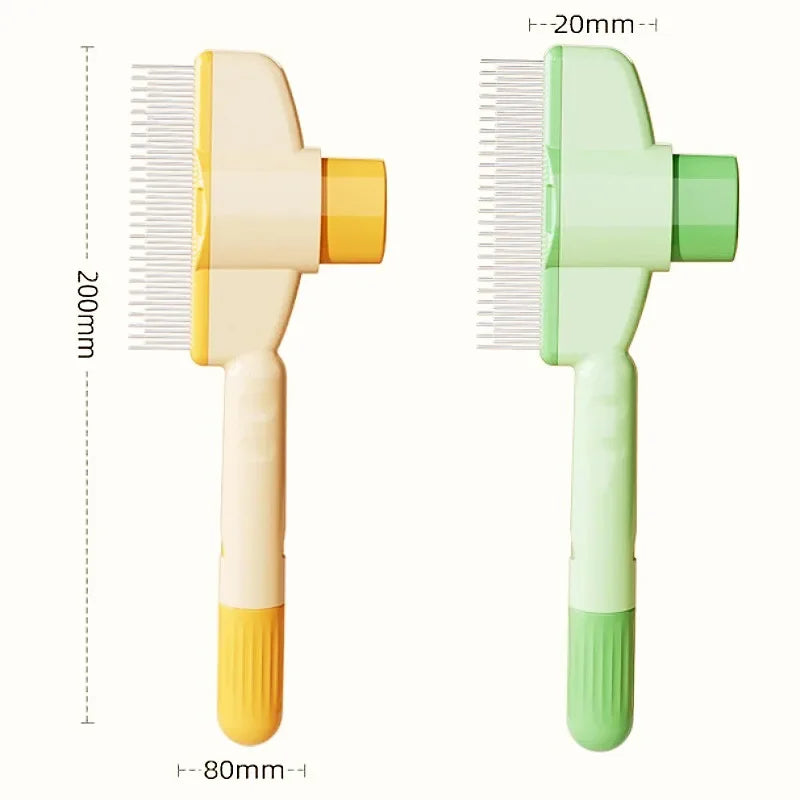 One Button Self Cleaning Dog Comb And Cat Brush For Pets