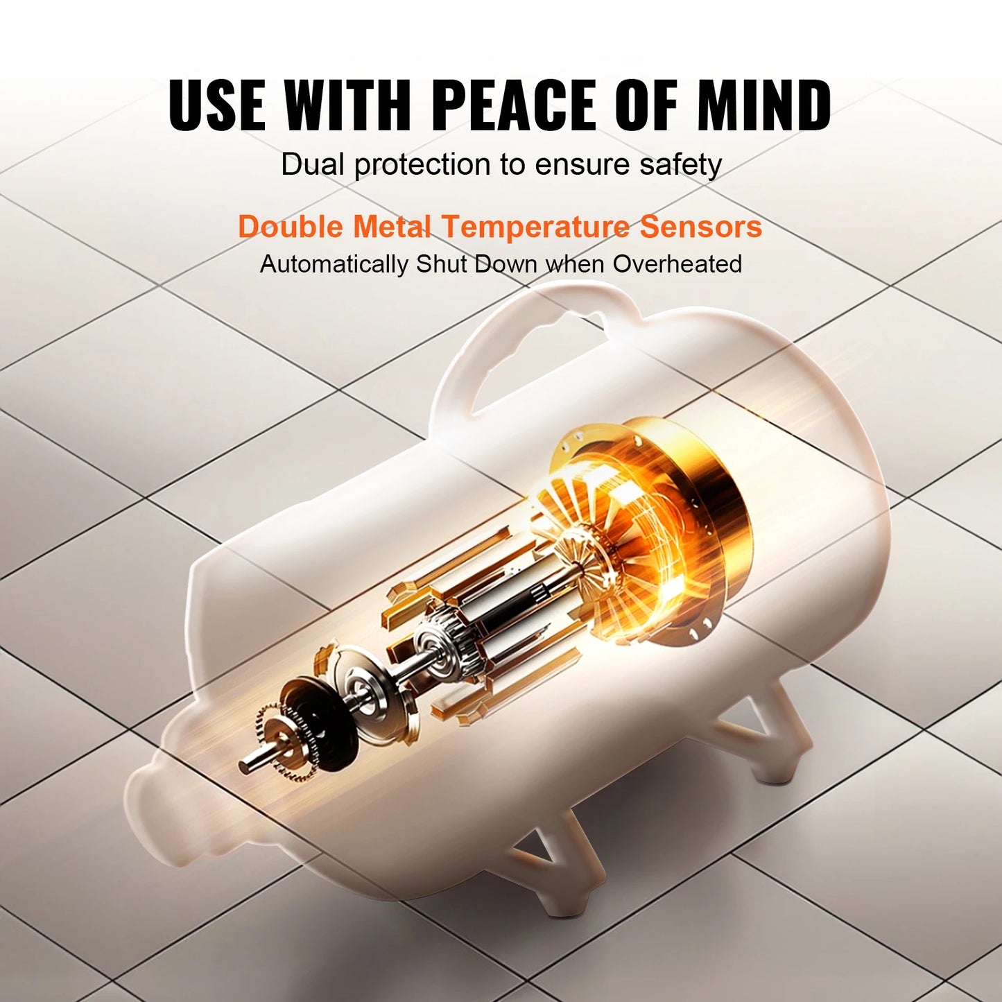 SucceBuy Dog Hair Dryer With Adjustable Speed Four Nozzles