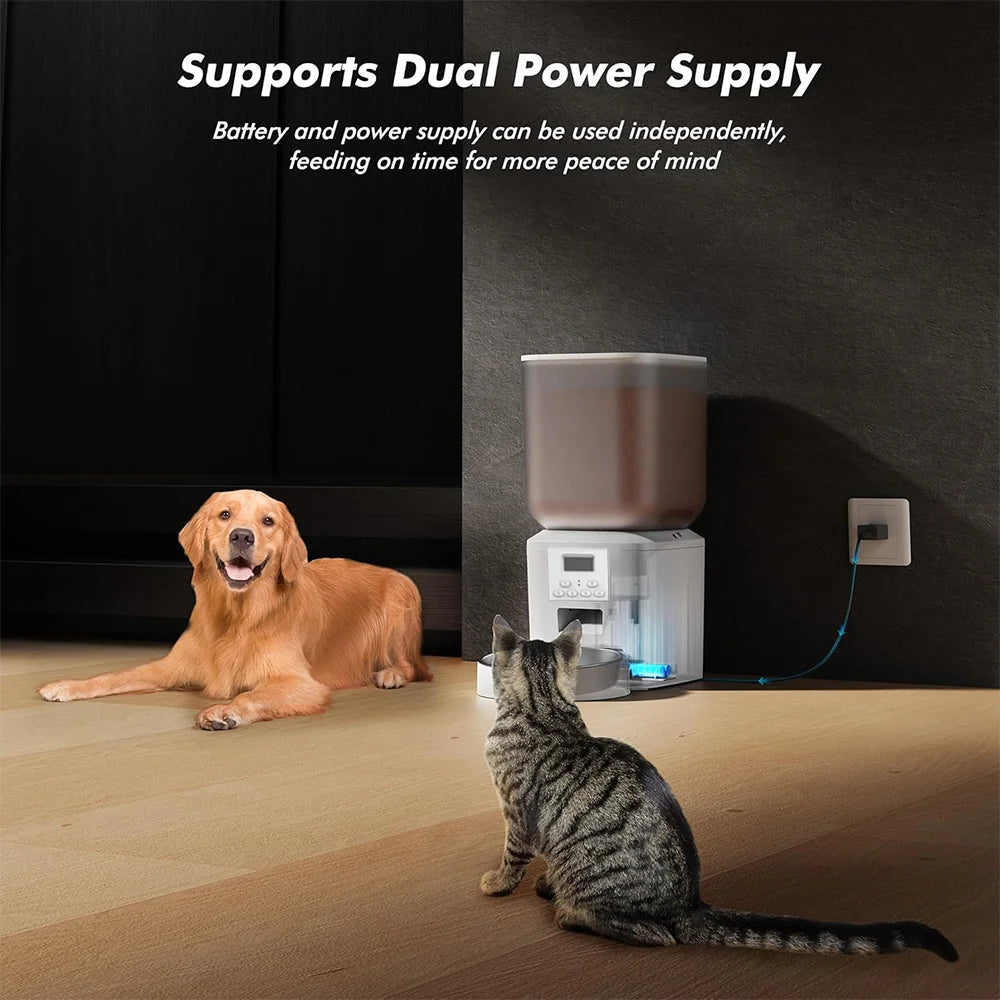 Nityers Automatic Cat Feeder With Key Control And Voice Recorder Pet and Home Outlet
